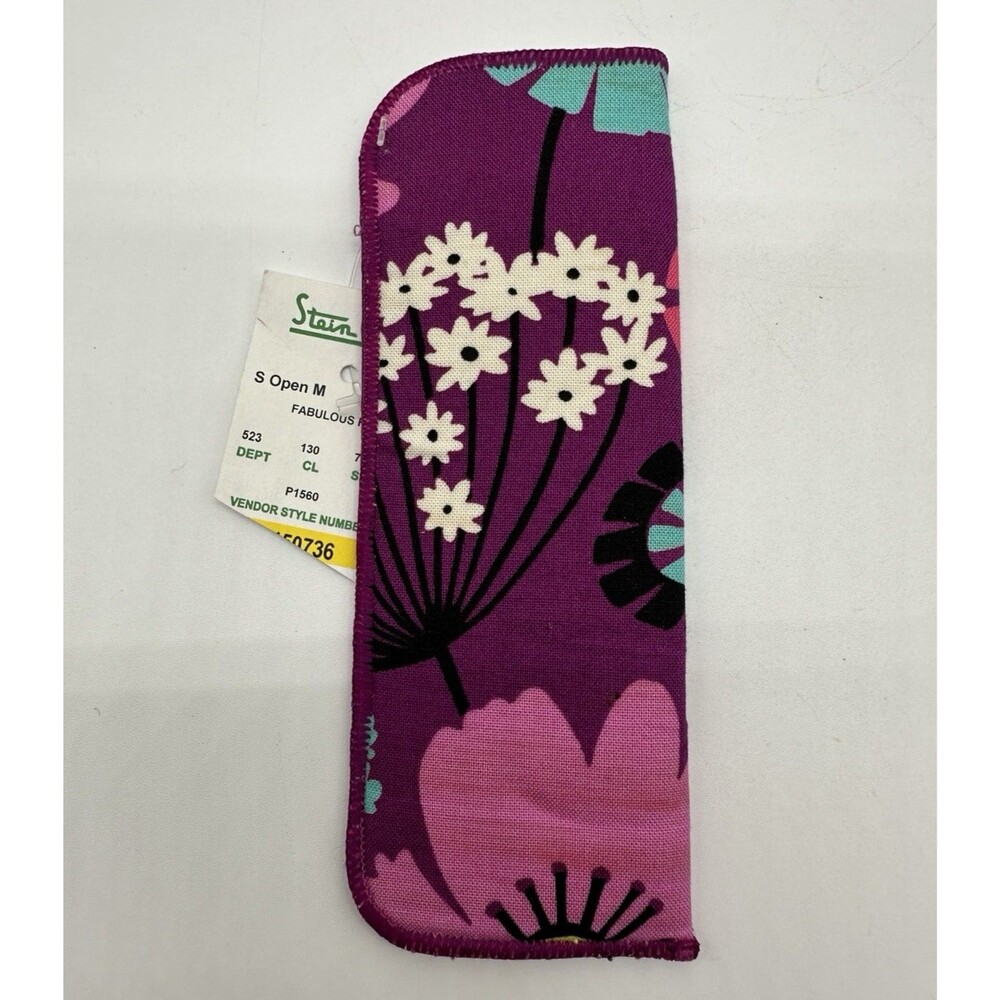Vera Bradley Flutterby Floral Pattern Soft Eyeglasses Sleeve Pouch Retired 2014 - Picture 4 of 6